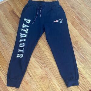 NFL New England Patriots Mens Small Navy Joggers